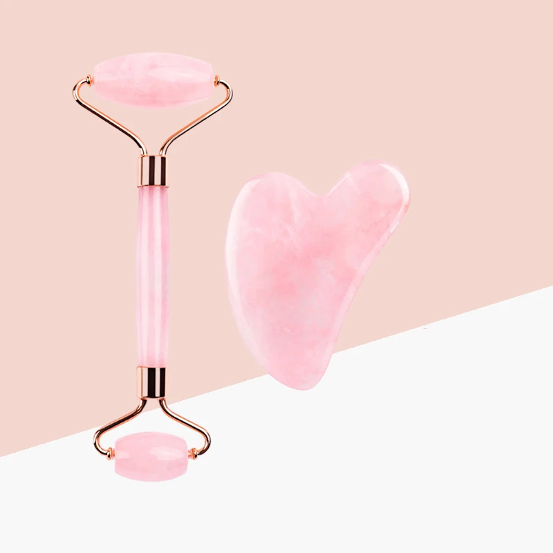 프리미엄 제이드 롤러 및 구아샤 세트, 얼굴, 눈, 목 송진 마사지기, 잔주름 감소 