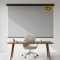 Motorized Electric Drop Down Nano Grey ALR Projection Screen Wall Mount 150inch 16:9 4K Projection for Tri-color Laser Projector - Image 5
