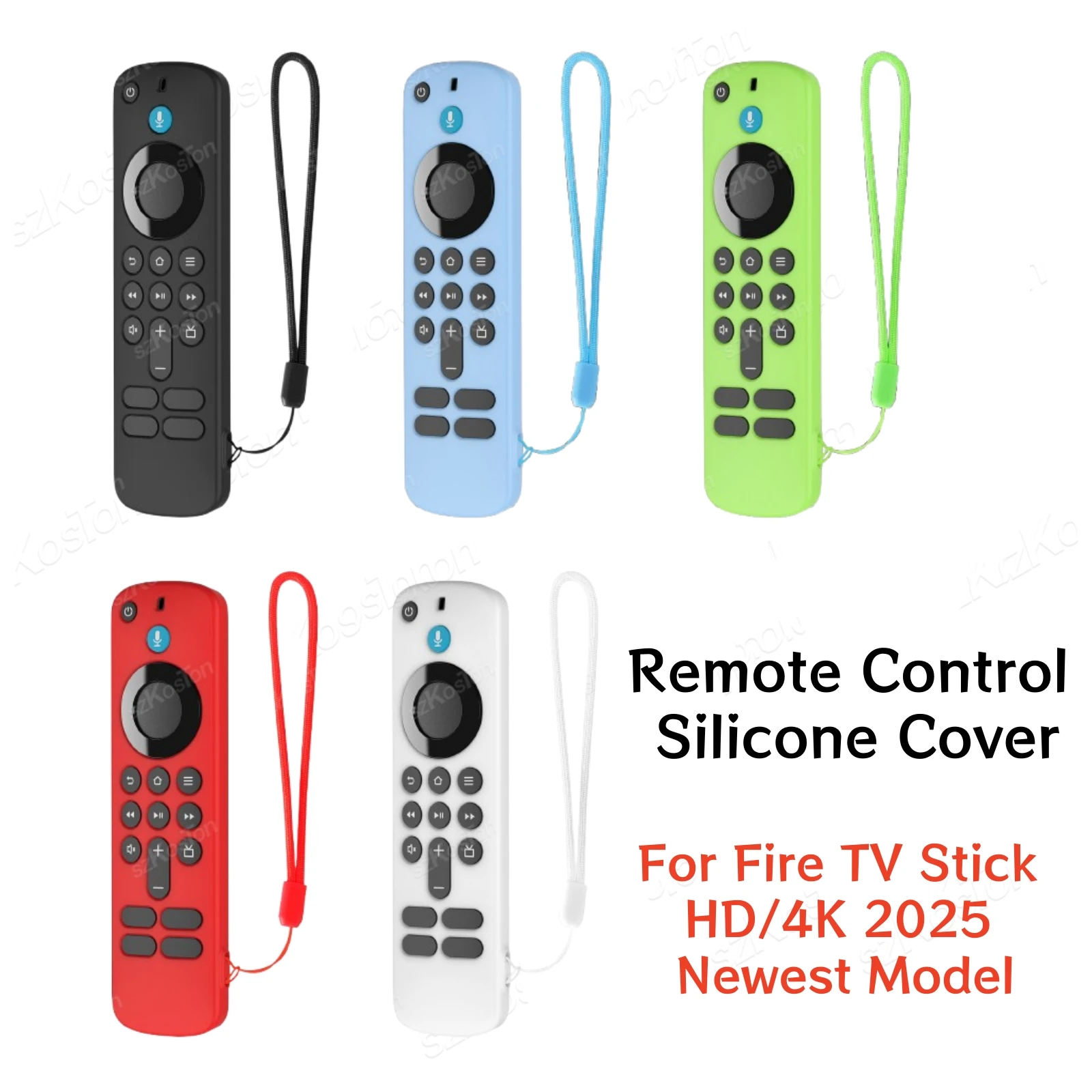 Premium Silicone Protective Cover for Fire TV Stick Remote - Anti-Drop, Dustproof, Shockproof Sleeve