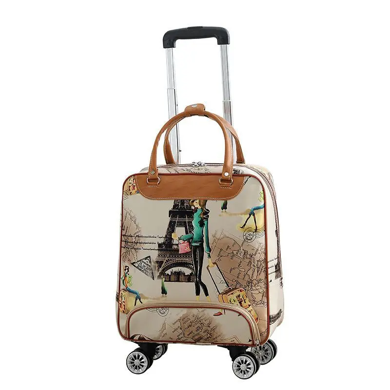 Borsa Da Viaggio Trolley Bag Light Female Large Capacity Light Boarding Universal Wheel Valigia Bagaglio A Mano Bag