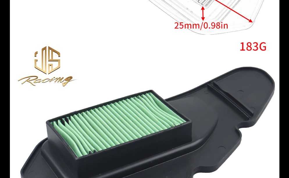JSRAOIMG Motorrad-Luftfilter-Ansaugreiniger für Honda PCX125 2012-2018 PCX150 PCX 125 150 WW150 17210-K29-900 17210-KZR-600 – Detail 15