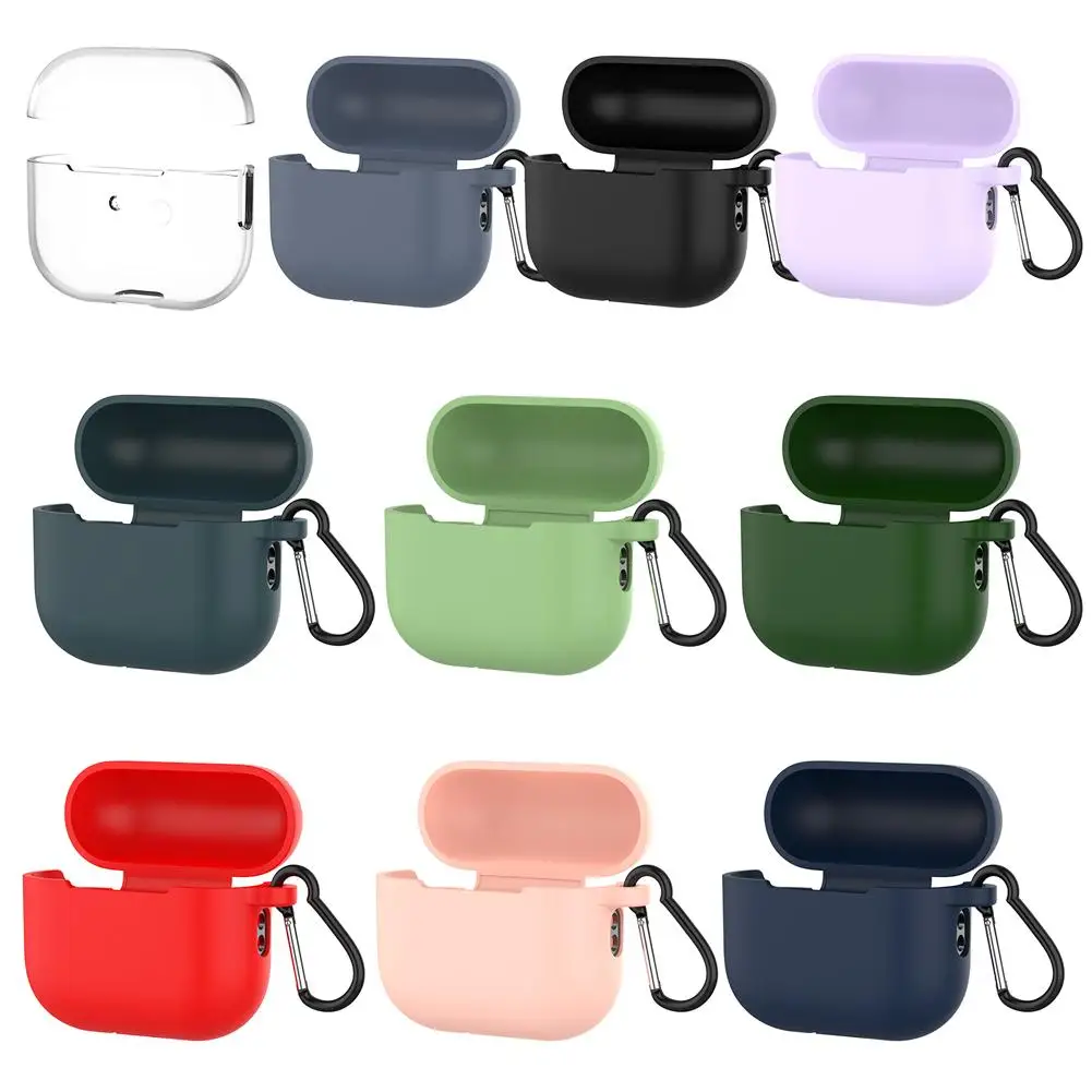 Silicone Cover Case Compatible For Airpods Pro 2 Bluetooth-Compatible Headset (With Lanyard Carabiner)