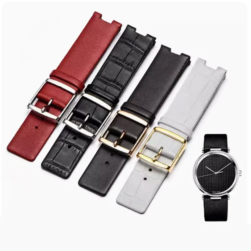 

Watch Bands for CK K1S21120/K1S21102 Genuine Leather Durable Soft for Calvin Klein Watch Strap waterproof Bracelet 20mm