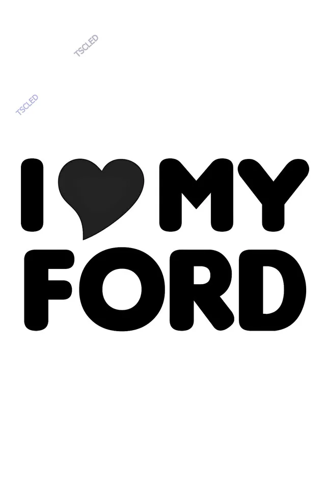 

I Love My car Sticker 20CM