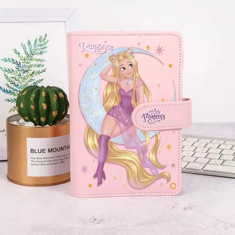 Disney Princess Surrounding Co Branded Student Diary Loose Leaf A6 Pu Leather Budget Binder Notebook Gift Stationery Wholesale 3