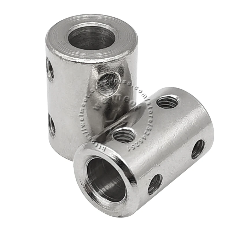 Rigid Shaft Coupler 1pcs 3.17mm-12mm Rigid Shaft Coupling Coupler Motor Connector Sleeve #45 Steel