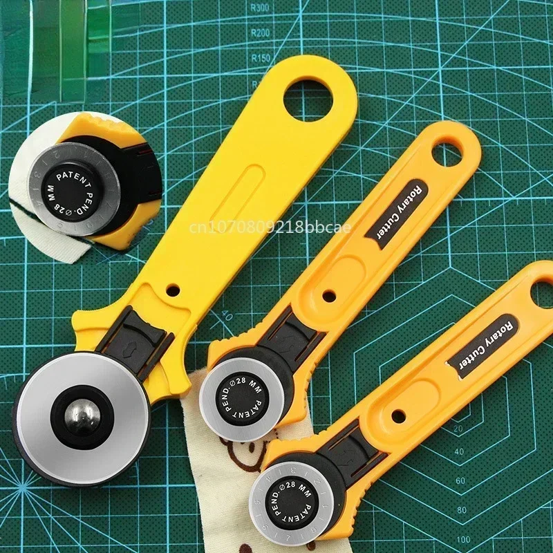 Rotary cutter Cutting knife Craft cutting tool Art knife Craft cutting blade 1pc Patchwork Roller Wheel Knife Cloth Cutter Leather Paper Fabric Craft Fabrics Knife Sewing Accessories