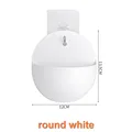 Round white