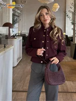 Autumn Elegant O Neck Long Sleeve Coat Female Fashion Single Breasted Pocket Jackets 2024 New Winter Office Lady Street Overcoat 1