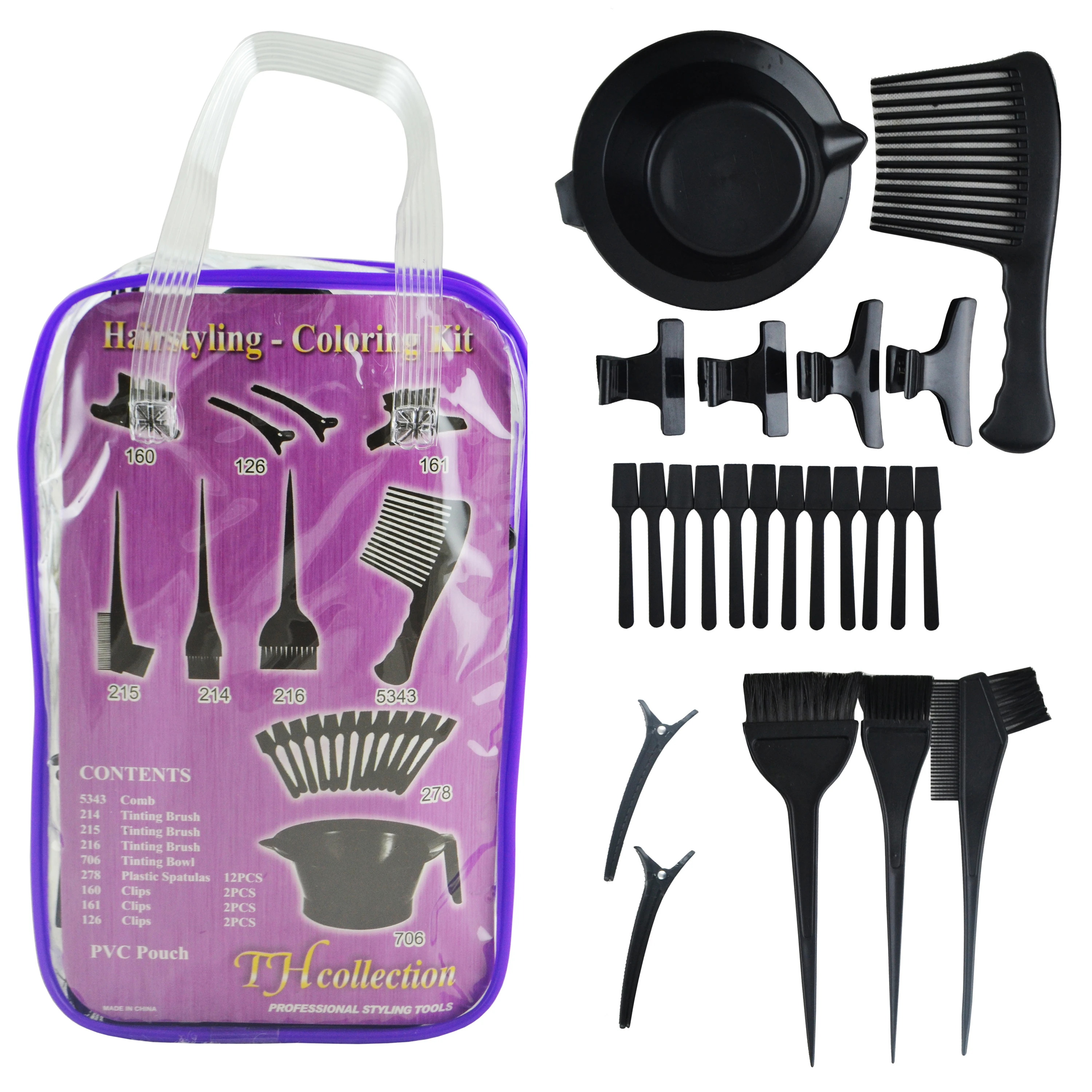 Hair Coloring Kit23pieces For Hair Salon Hair Dye Brush, Mixing Bowl Set Hair Coloring Sets
