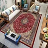 Persian Luxury Rugs for Bedroom Retro Red Home Decor Carpets for Living Room Soft Washable Non-slip Washroom Floor Mats Alfombra 1