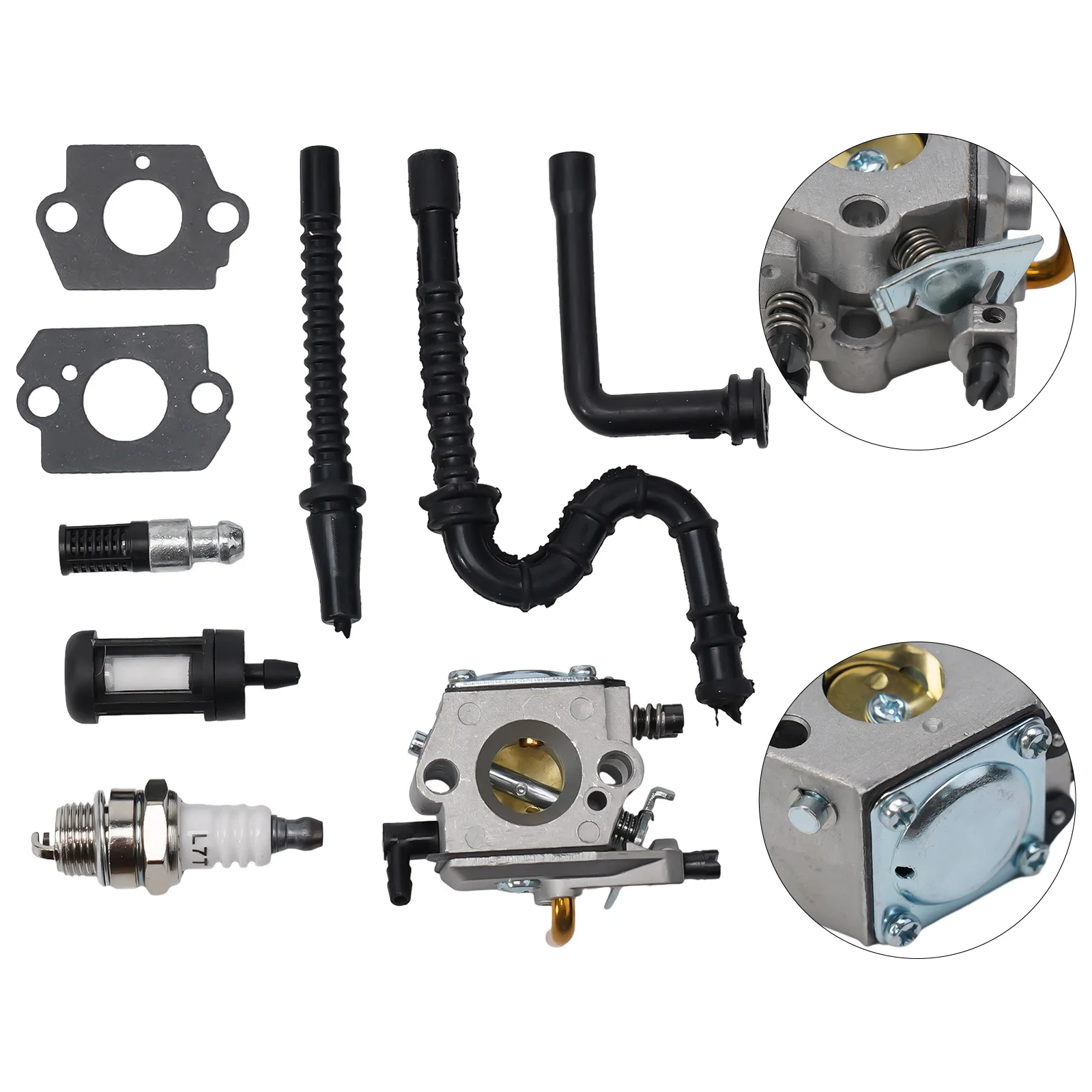 11 Carburatore Decespugliatore Per Stihl 024 026 Ms240 Ms260 024Av 024S 11Walbro Wt-194, Wt-194-1 Guarnizione Motosega Kit Filtro Carburante Aria
