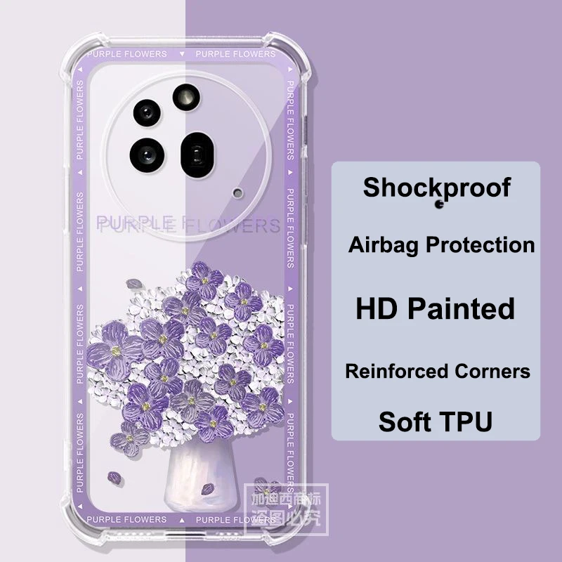 Enhanced Transparent Shockproof Anti-Fall Phone Case - Slim and Soft TPU Cover