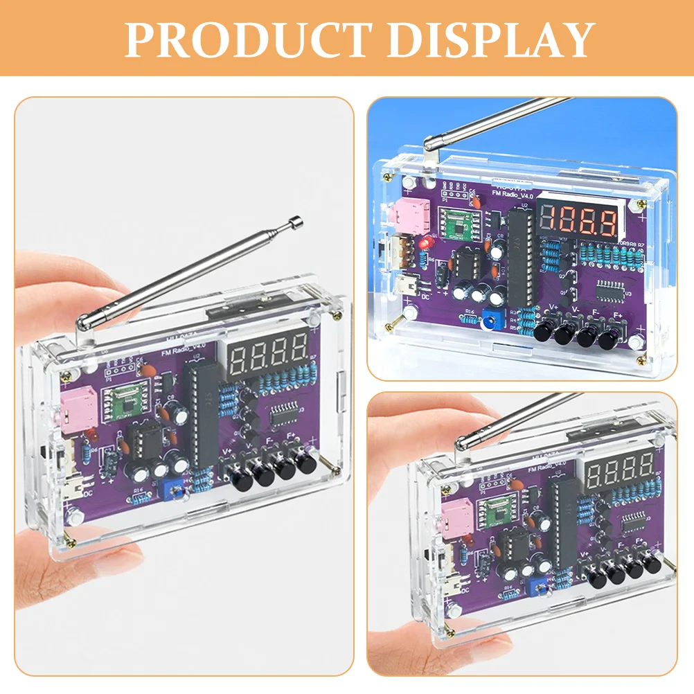Radio Assembly Kit Soldering Practice Board Electronic Kits for Adults Suite DIY Electronics Projects Stainless Steel