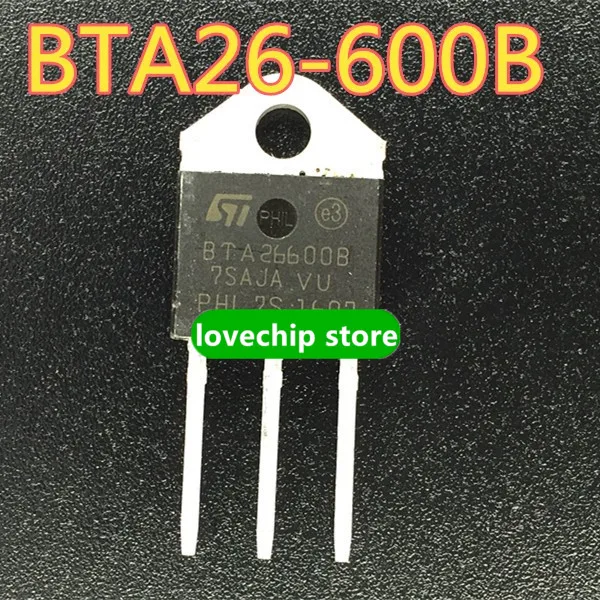 Совершенно новый оригинальный ТРИАК/Тиристор BTA26-600B 26A/600V Новый BTA26600B TO3P |