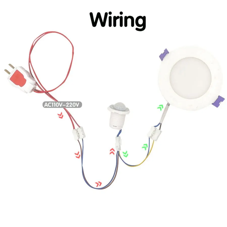 Motion Sensor Light Switch with Adjustable Time Delay for Automatic Lighting Detection