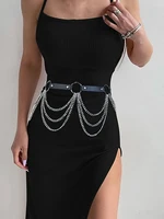  Women Sexy Leather Harness Belt Waist Chain Harness Fashion Waistband Accessory Leisure Punk Gothic Clothing Jewelry Belt - Image 4