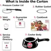Contura CXT20 Extra Thick Hard Anodised Pressure Cooker for Gas,Induction and Electric Stoves, 2 litres, Black 5