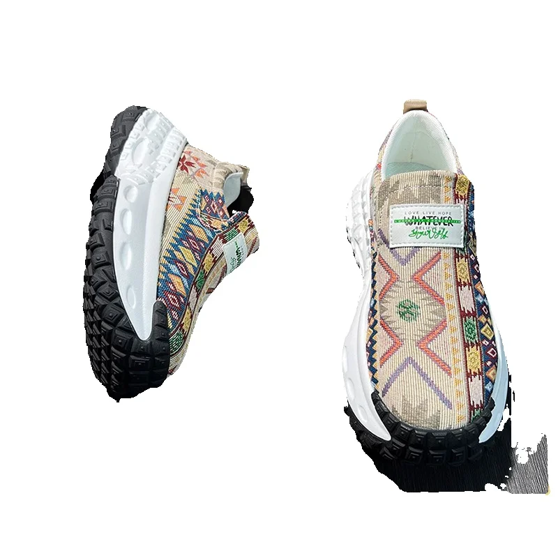 Unbeatable Quality Men's 2025 New Spring Trendy Brand Casual Running Sports Tire Thick Sole Height Increasing Dad Shoes_voghion.com