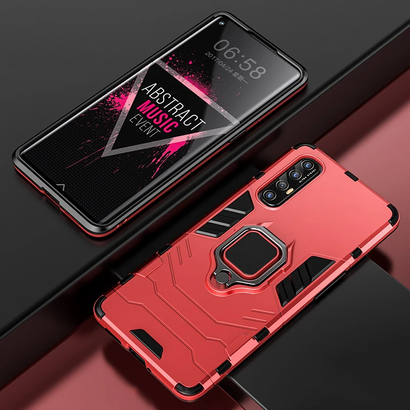 Custodia Oppo Reno 13 F / 13 FS Anello Magnetico Trasparente / Blu Notte - Italiano - Foto 9