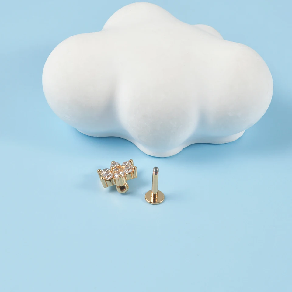 Set da 3 pezzi di anelli da piercing in acciaio inossidabile per orecchie, trago, cartilagine, con forma a ferro di cavallo, a spina e a ve | SHEIN ALIA