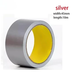 Super Adhesive Fabric Duct Tape for Repairs - Waterproof and No Glue Needed (Silver)