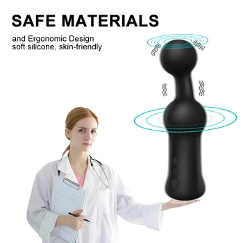 Vasana 2 in 1 Anal & vagina vibrator built in big ball prostate anal plug massager for male female couples sex toy Anal Balls 6