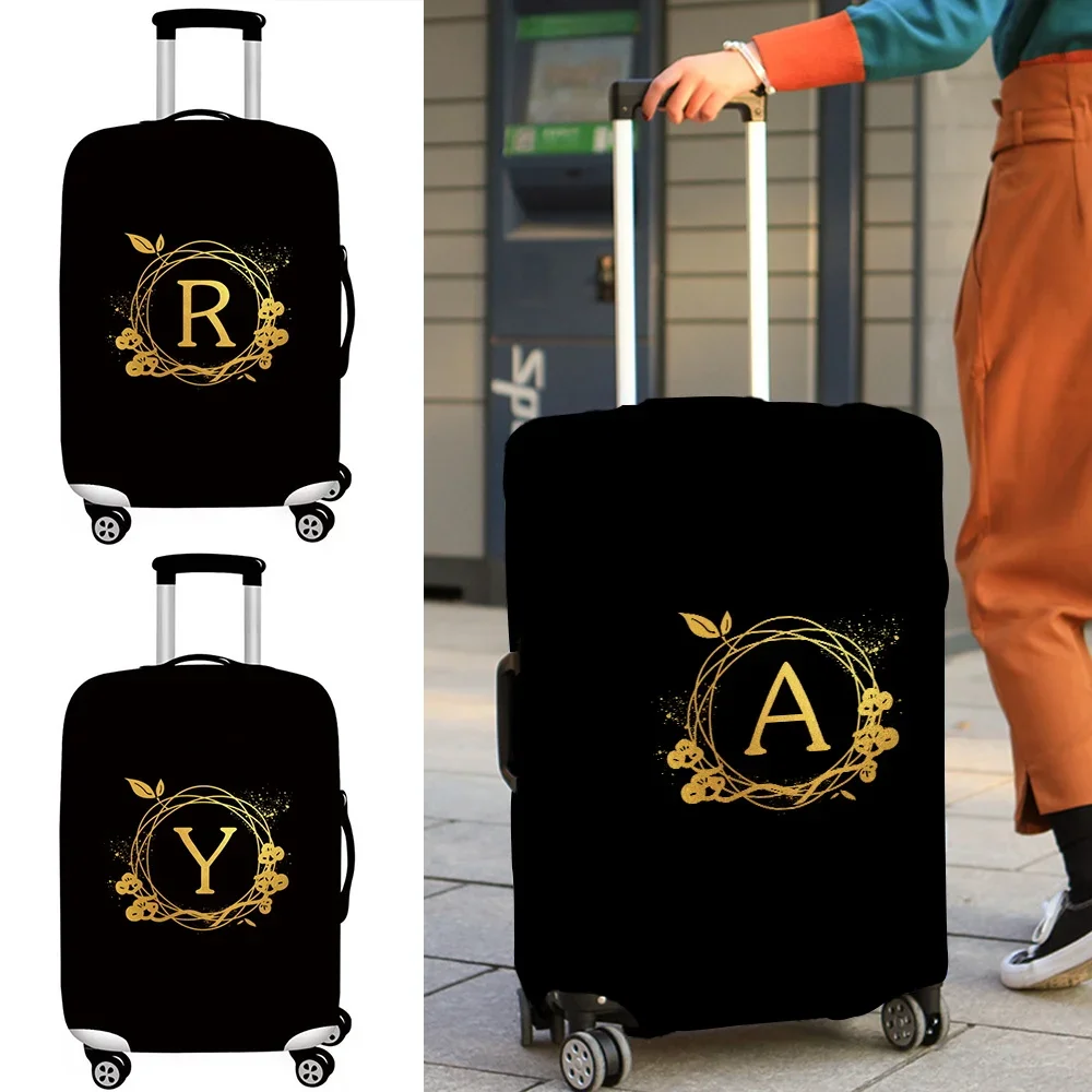 Luggage Protective Cover Travel Accessories Suitcase Dust Wear-resistant Wreath Lettern Series Protective Case Fashion