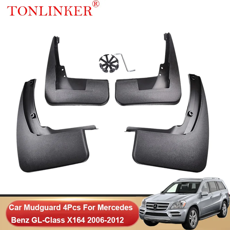 

TONLINKER Car Mudguard For Mercedes Benz GL-Class X164 350 450 2006 2007 2008-2010 2012 Mudguards Splash Guards Fender Mudflaps