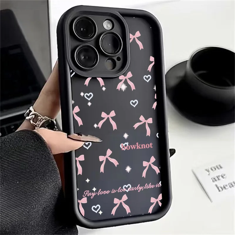 Chic Pink Bow Smartphone Case Cover