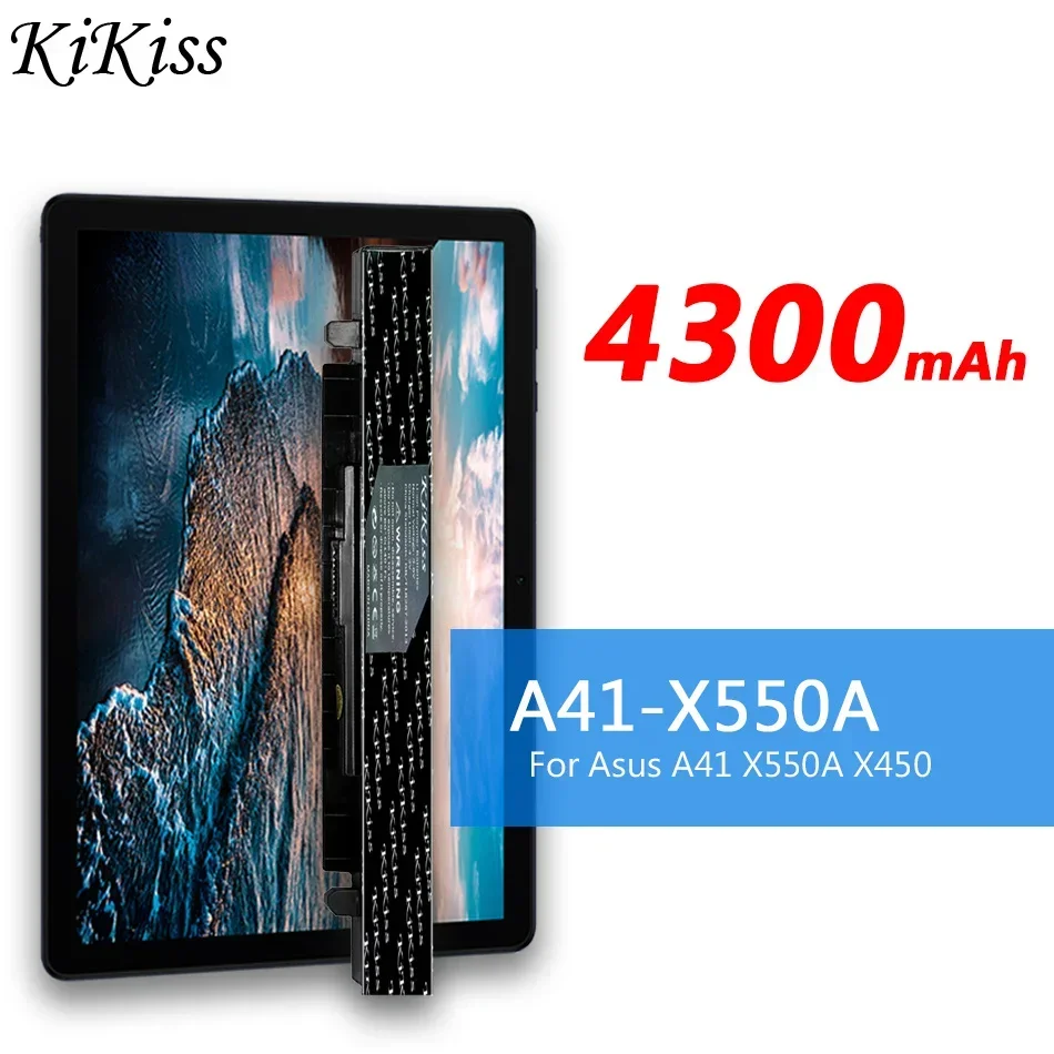 

4300mAh KiKiss Battery A41-X550A For Asus A41 X550A X450 X550A X550 X550C X550B X550V X450C X550CA A450 A550 X550L