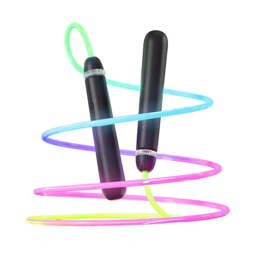 Jump Rope 280CM Light-up Skipping Rope USB Rechargeable Color Changing LED Jump Rope Tangle-Free Beginners Kids Adults Fitness Training