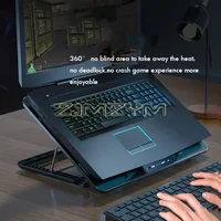 Laptop Cooling Pad with 8 Fans Dual USB Port Foldable Laptop Cooler Base Notebook Stand Adjustable Speed For Heat Dissipation - Image 3