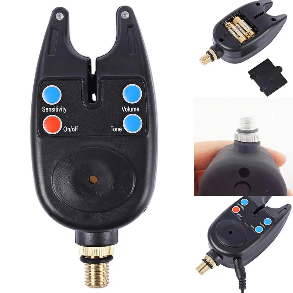 

Led Fish Bite Electronic Alarm Bell High Sensitivity Outdoor Night Fishing Bite Alarm Sound Alert LED Indicator Light Tool