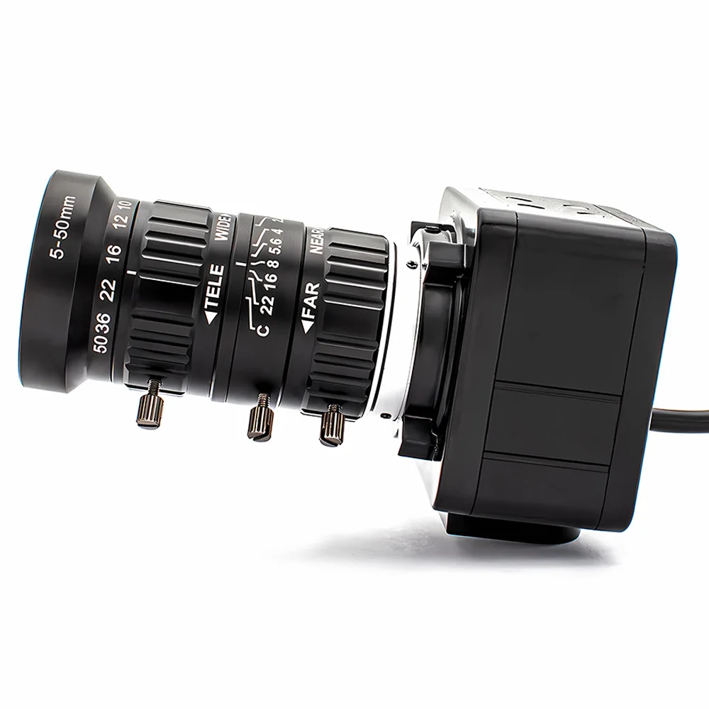 IMX577 12MP USB Camera 1080P 120FPS Industrial Metal Box With 5-50mm High Qualit