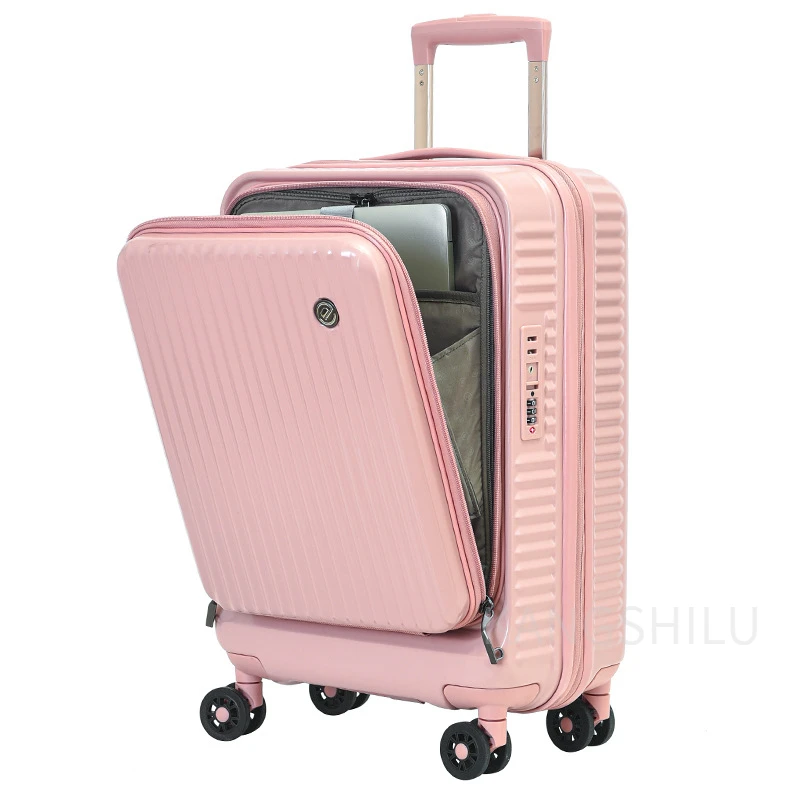 New Travel Carry-on Fashion Front Open 20''24''28-Inch Suitcase Computer Boarding Case Side Open Large Capacity Can Be Expanded