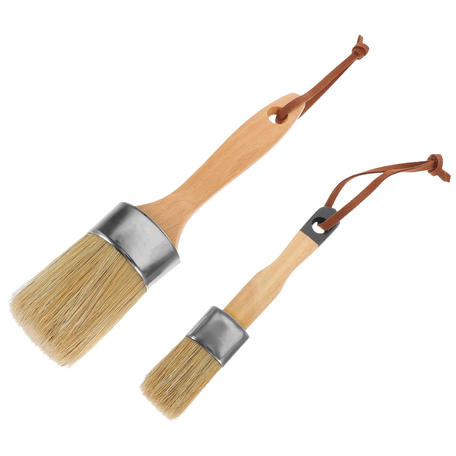 

2 Pcs Stain Brushes Wood Deck Chalk Paint The Wall Wooden Painting Bristles Applying Applicator