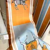 Fashion New Small Silk Scarf Women Tie Bag Headband Horse Printing Hairband Korean Style Neckerchief Ribbon Luxury Brand 6