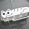Kawaii Cat Bathroom Shelf Organizer, Punch-Free Storage Rack with Hooks, Shampoo Shower Storage Rack, Bathroom Storage Accessory 5