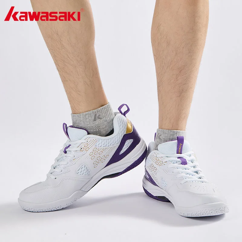 Kawasaki- tenis masculino sapatos de badminton para homens, calçados esportivos, respiráveis, anti-twish, novos, a3307