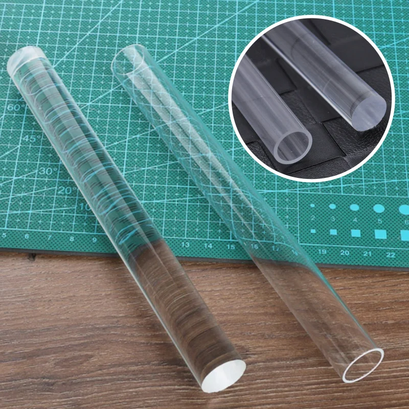 Acrylic Rolling Pin Rod Bar Stick Roller Brayer Polymer Clay Sculpting Pottery Tools DIY Modelling Clay Extruder Craft Tools clay sculpting tools