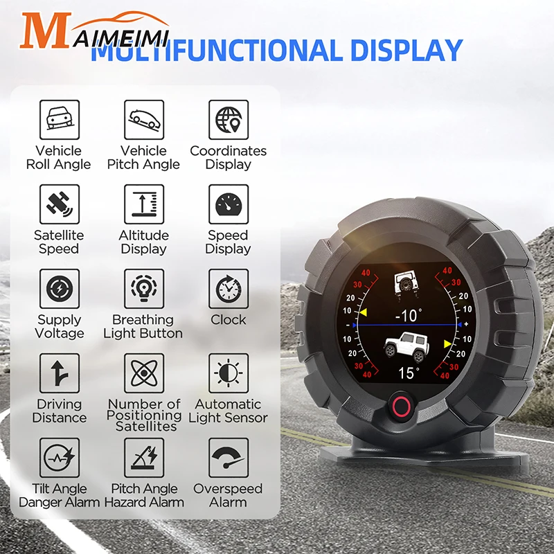 Amazon | New self デジタル クリノメーター HUD GPS MPH 車