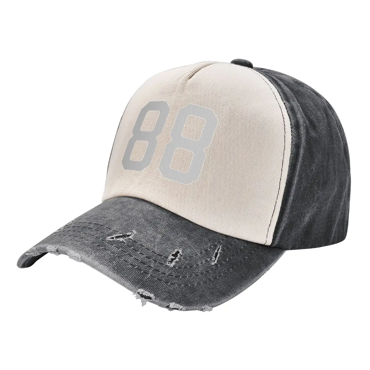 

Number 88, grey on black sports jersey number eighty eight Baseball Cap Streetwear Cosplay Men Luxury Brand Women's