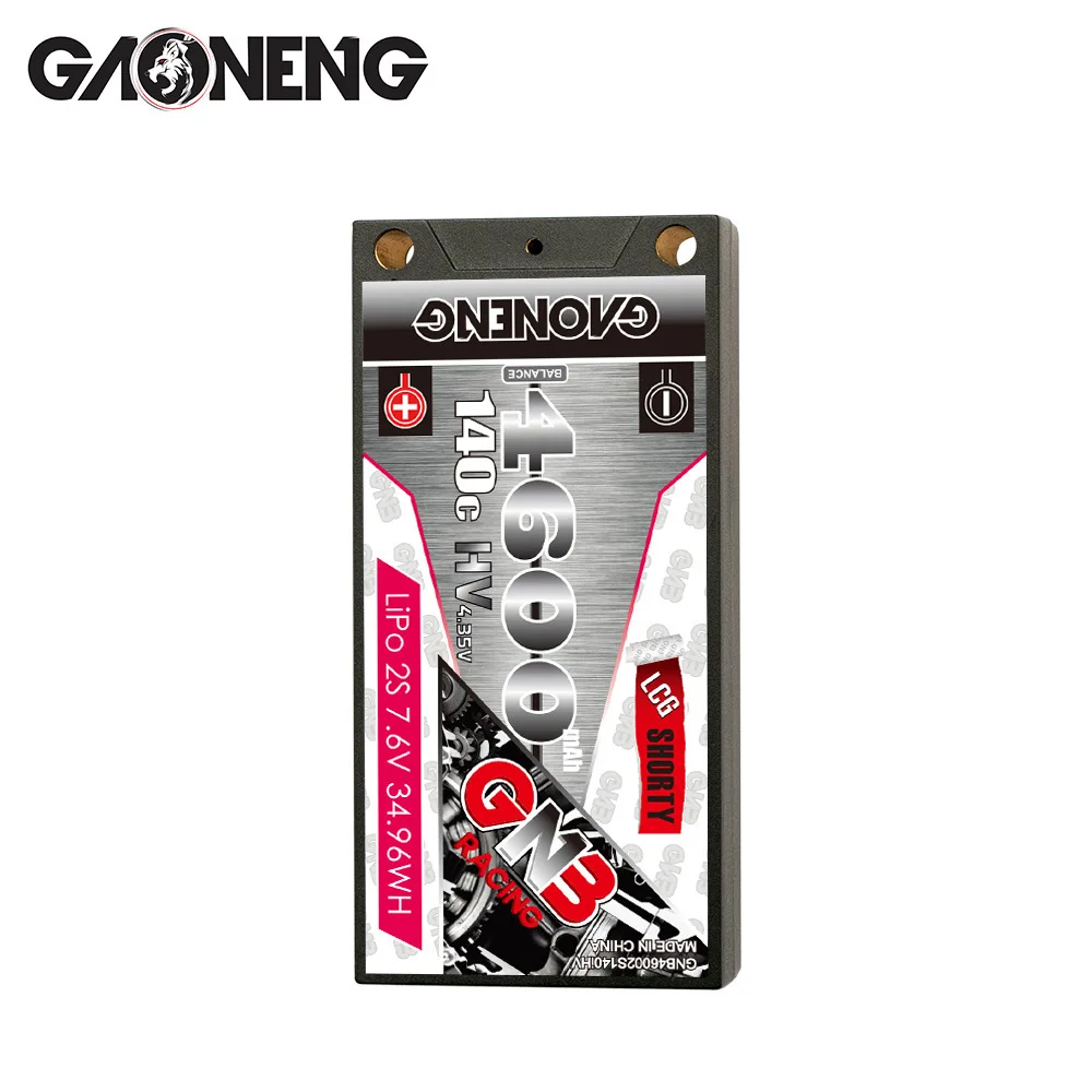 Upgraded 140c GNB 7.6v 4600mAh Lipo Battery For RC Racing Cars Four Drive Off-Road Spare Parts HV 2s Battery 5