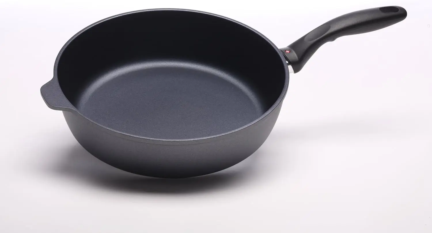 Nonstick Diamond Coated Aluminum Saute Pan Includes Lid - Dishwasher and Oven Safe 2