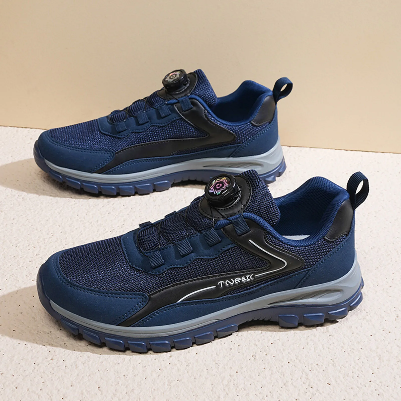 2024 جديد الرجال الدورية مشبك حذاء رياضة عصري بلون...