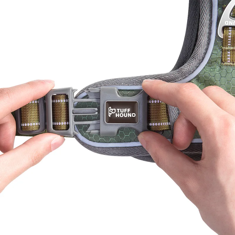 No-Pull Reflective Dog Harness Vest with Handle Anti Burst Front Clip Large Dog Harness for Training Walking Control