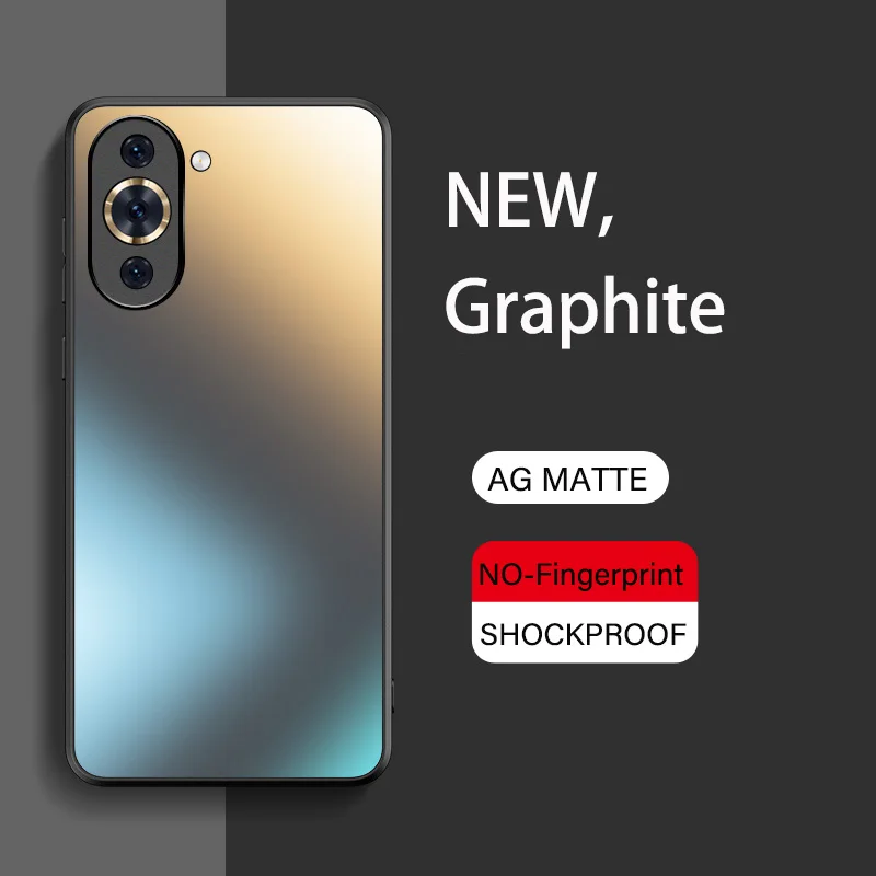 Luxury Reflective Silicone Matte Glass Case with Frosted Camera Lens Protection