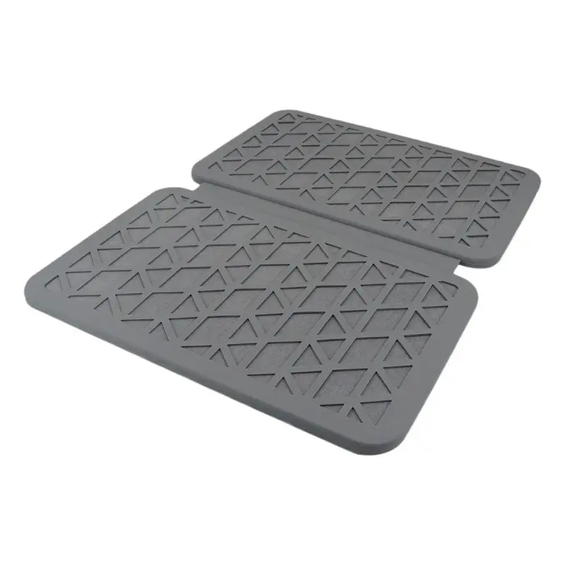 

Dish Drainer Mat Silicone Draining Board Mat Folding Draining Mat Tableware Quick Dry Bathroom Drain Pad Single Sink Protector