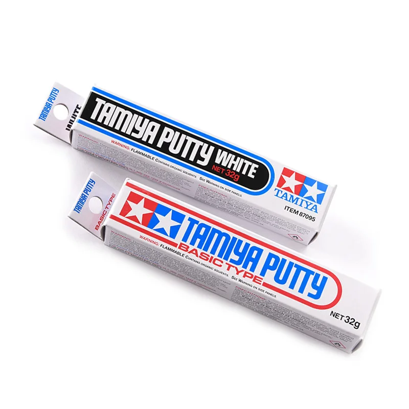 

TAMIYA 87053/87095 Basic Type Putty 32g Grey/White Toothpaste Putty Plastic Model Joint Filling and Curing Molding Epoxy Tools